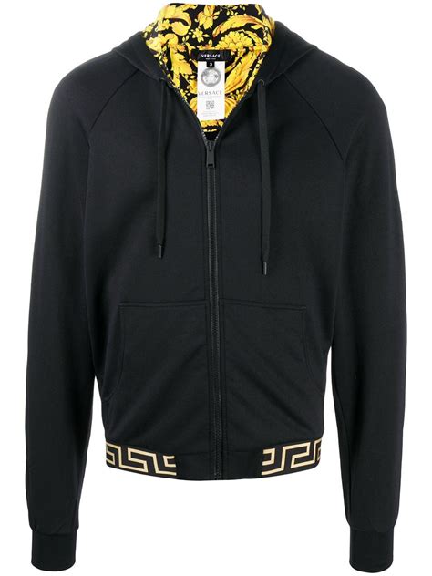 hoodie versace|versace zip up hoodie.